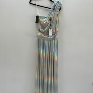 NWT Retrofete Rainbow iridescent gown. Medium